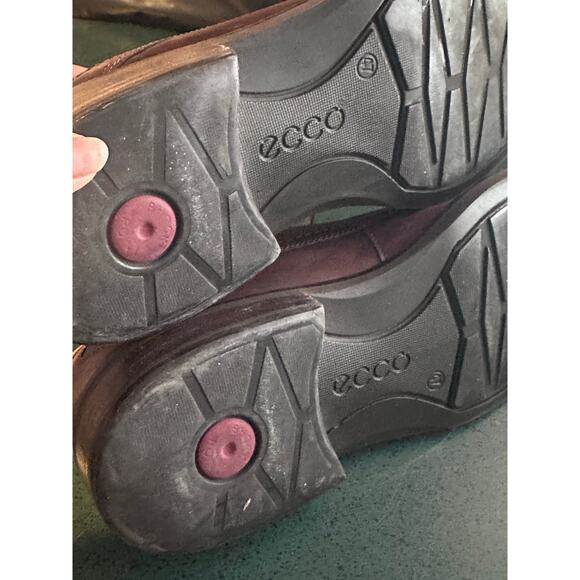 ECCO Holton Amber Brown Leather Oxford Lace Up Dress Shoes Mens Sz EU 47 / US 13 - Picture 2 of 6